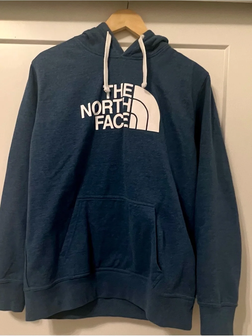 The North Face Half Dome Hoodie Men’s Large Blue Logo Pullover Sweatshirt